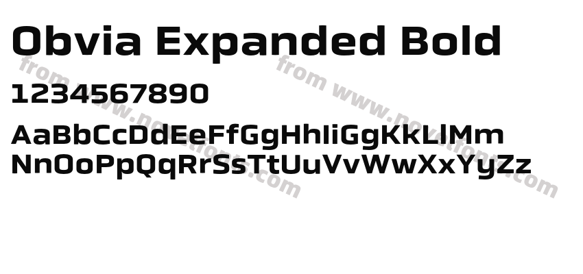 Obvia Expanded BoldPreview