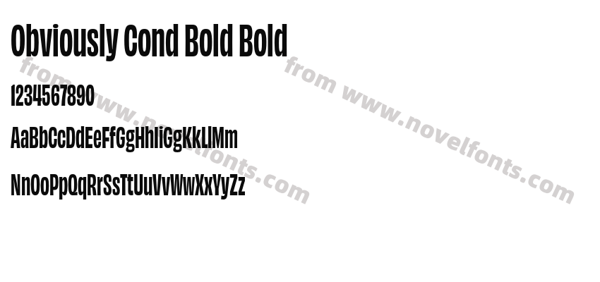 Obviously Cond Bold BoldPreview