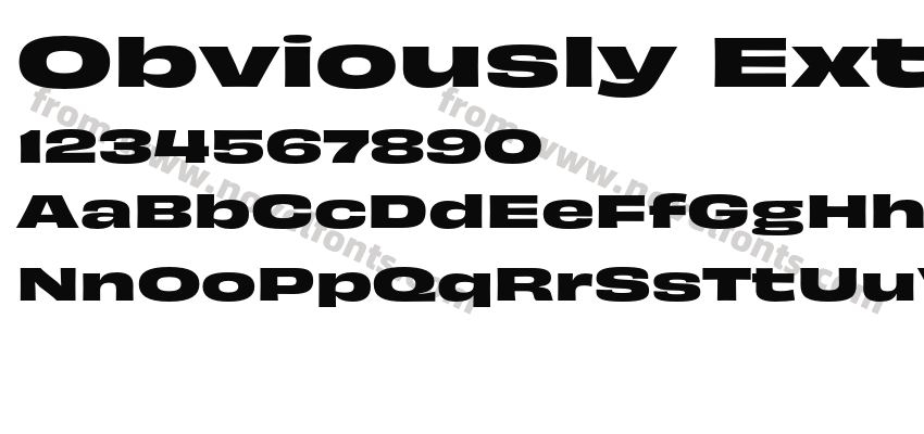Obviously Extd Bold BoldPreview