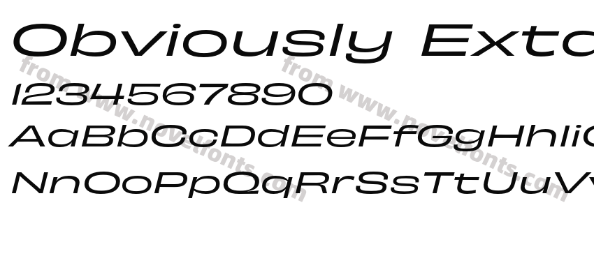 Obviously Extd ItalicPreview