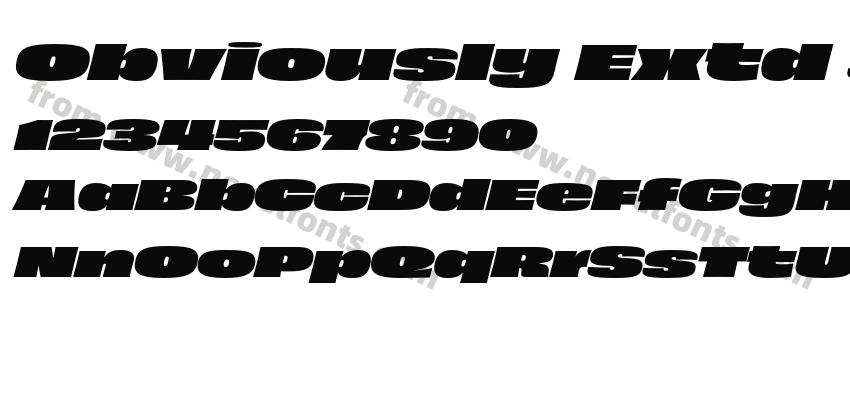 Obviously Extd Supr ItalicPreview