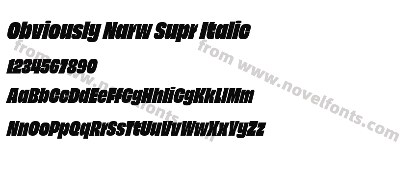 Obviously Narw Supr ItalicPreview