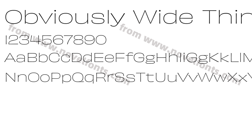 Obviously Wide ThinPreview