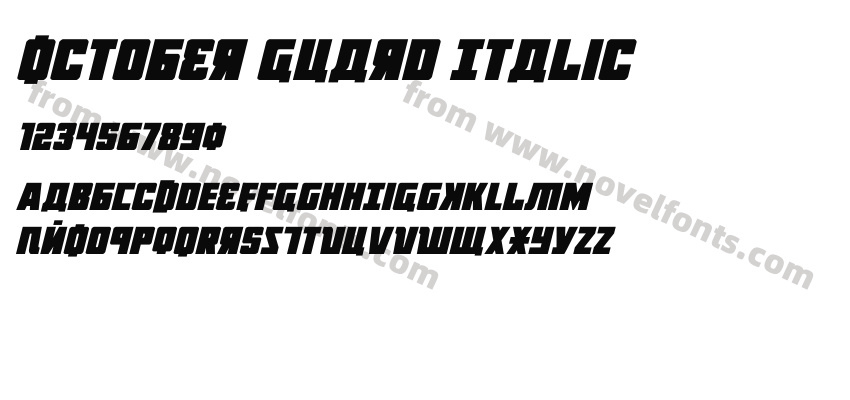 October Guard ItalicPreview