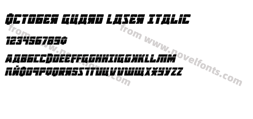 October Guard Laser ItalicPreview