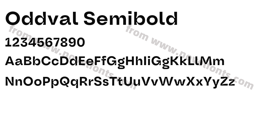 Oddval SemiboldPreview