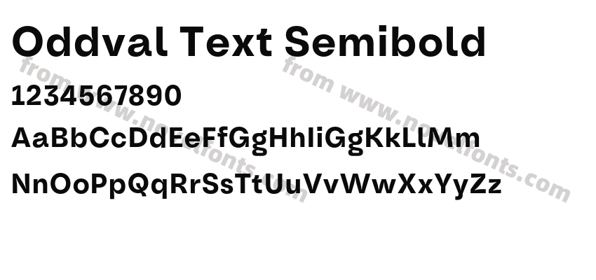 Oddval Text SemiboldPreview