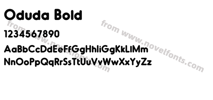 Oduda BoldPreview