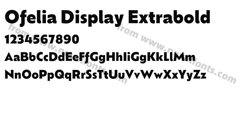 Ofelia Display ExtraboldPreview