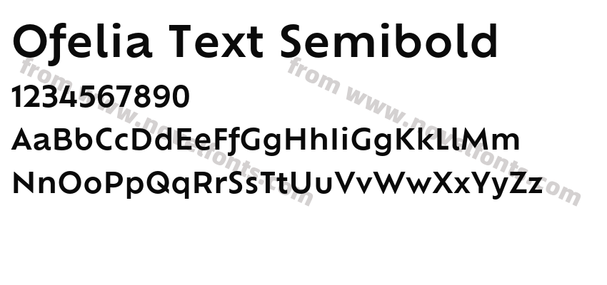 Ofelia Text SemiboldPreview