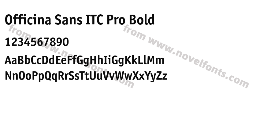 Officina Sans ITC Pro BoldPreview