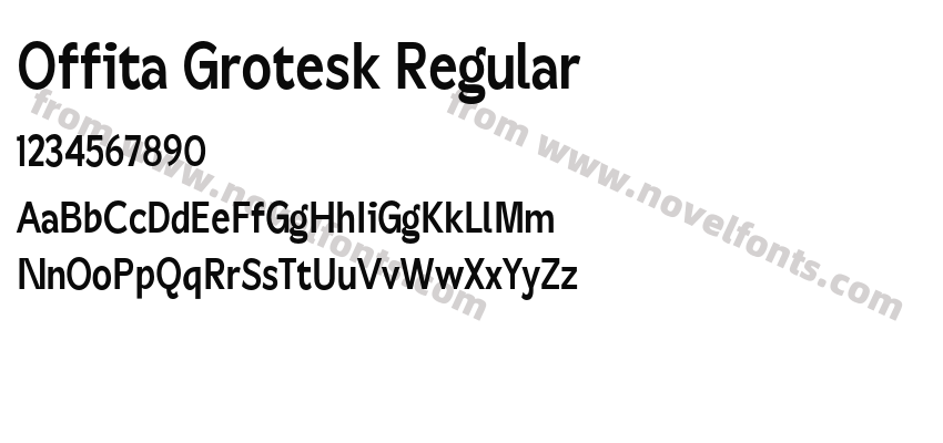 Offita Grotesk RegularPreview