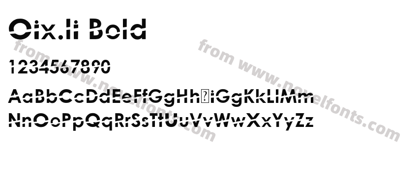 Oix.li BoldPreview