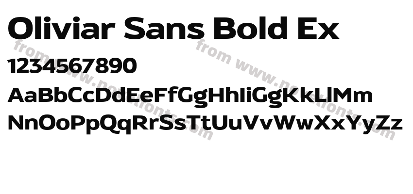 Oliviar Sans Bold ExPreview