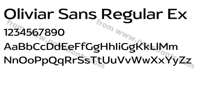 Oliviar Sans Regular ExPreview