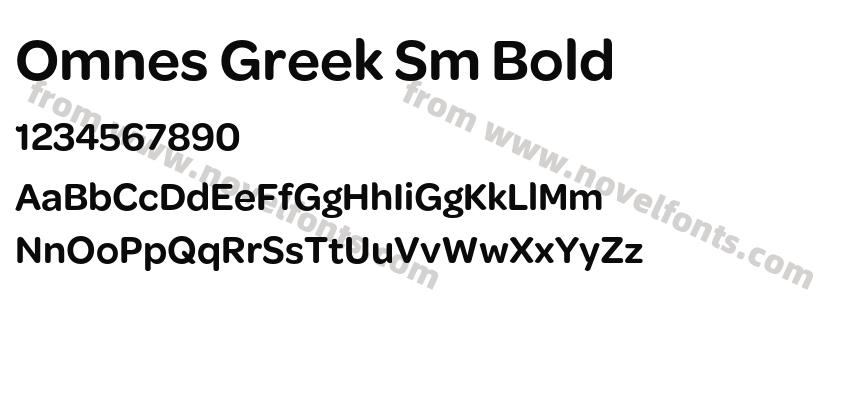 Omnes Greek Sm BoldPreview