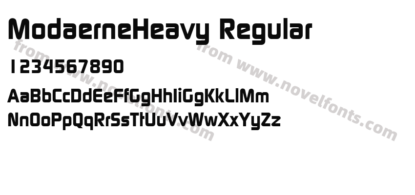 ModaerneHeavy RegularPreview