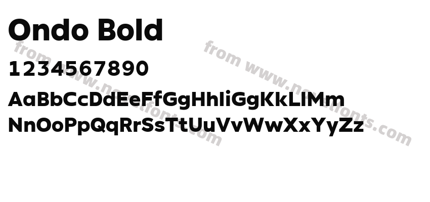 Ondo BoldPreview