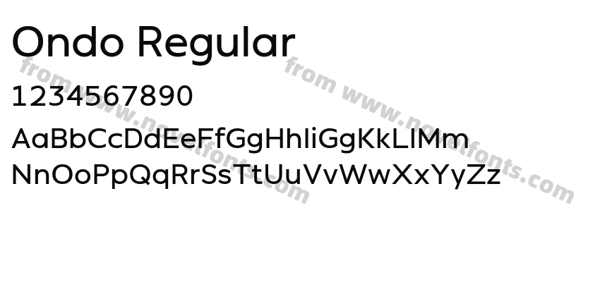 Ondo RegularPreview
