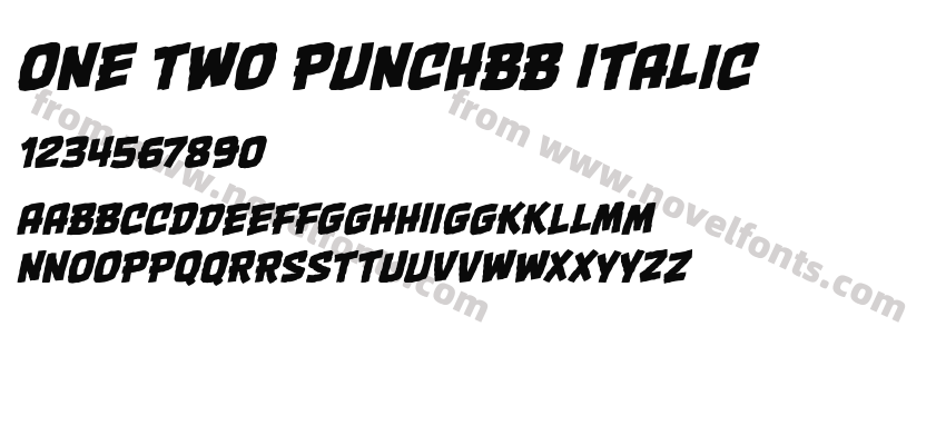 One Two PunchBB ItalicPreview