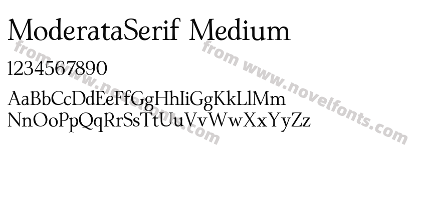 ModerataSerif MediumPreview