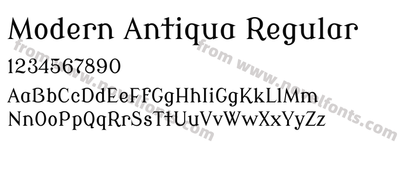 Modern Antiqua RegularPreview