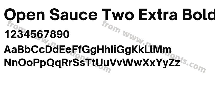 Open Sauce Two Extra BoldPreview