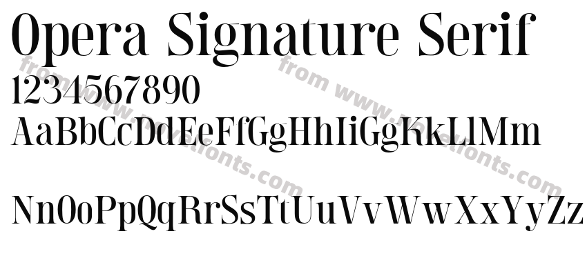Opera Signature SerifPreview