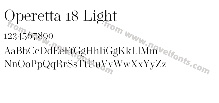Operetta 18 LightPreview