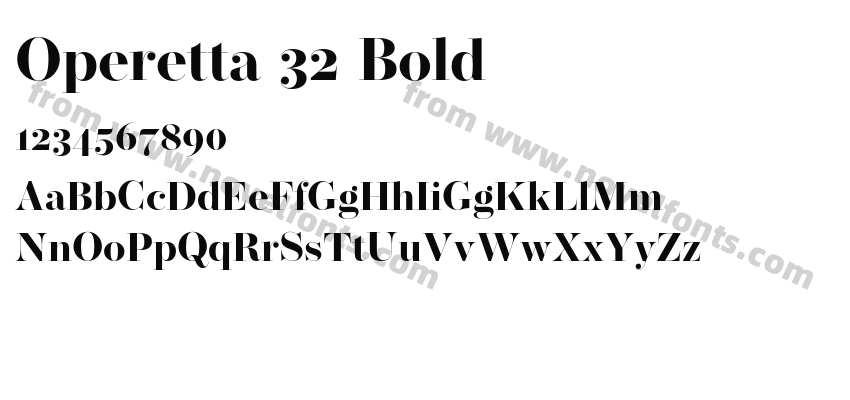 Operetta 32 BoldPreview