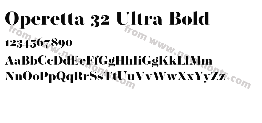 Operetta 32 Ultra BoldPreview