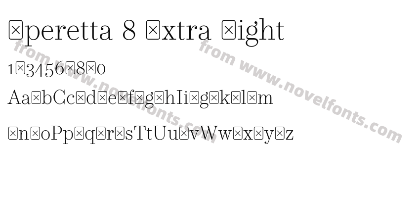 Operetta 8 Extra LightPreview