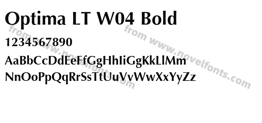 Optima LT W04 BoldPreview