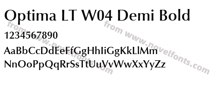 Optima LT W04 Demi BoldPreview