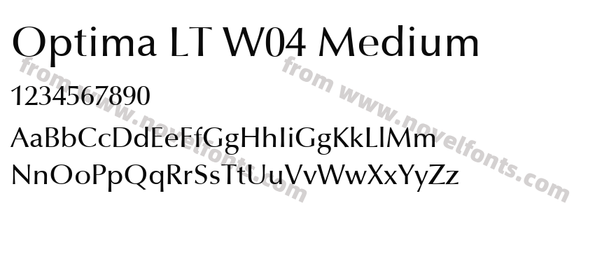 Optima LT W04 MediumPreview