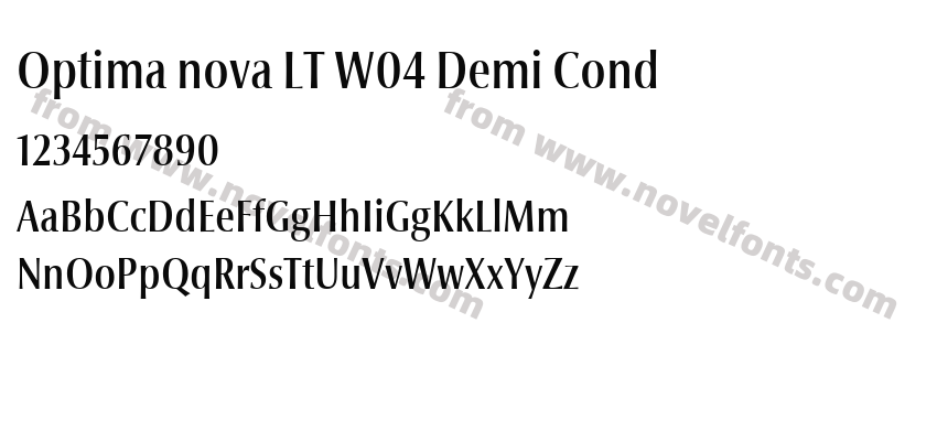 Optima nova LT W04 Demi CondPreview