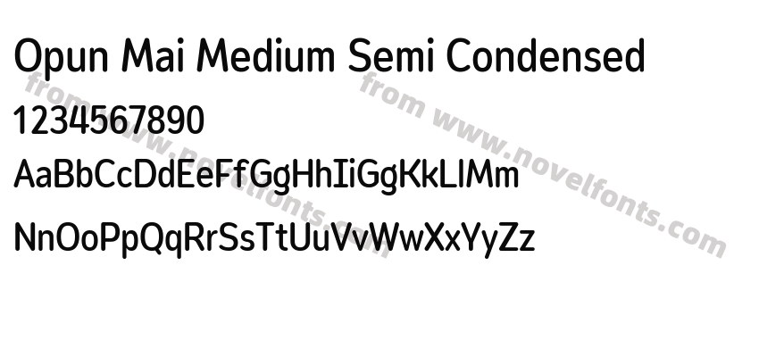 Opun Mai Medium Semi CondensedPreview