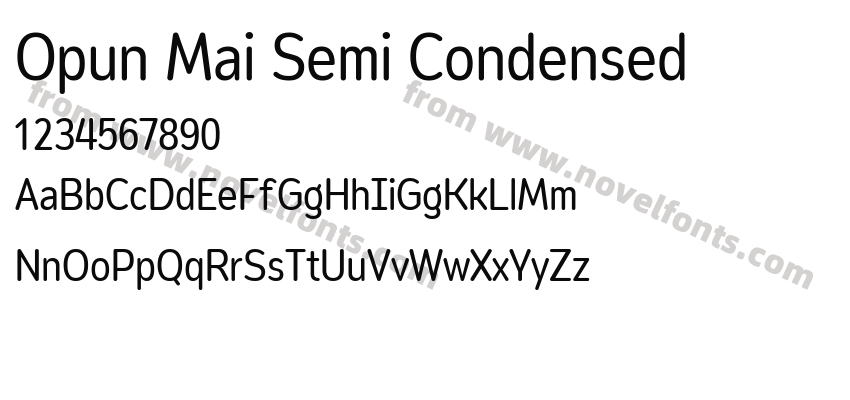 Opun Mai Semi CondensedPreview
