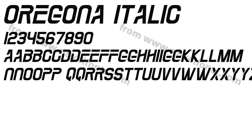 Oregona ItalicPreview