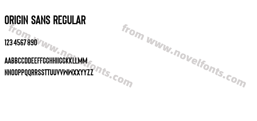 Origin Sans RegularPreview