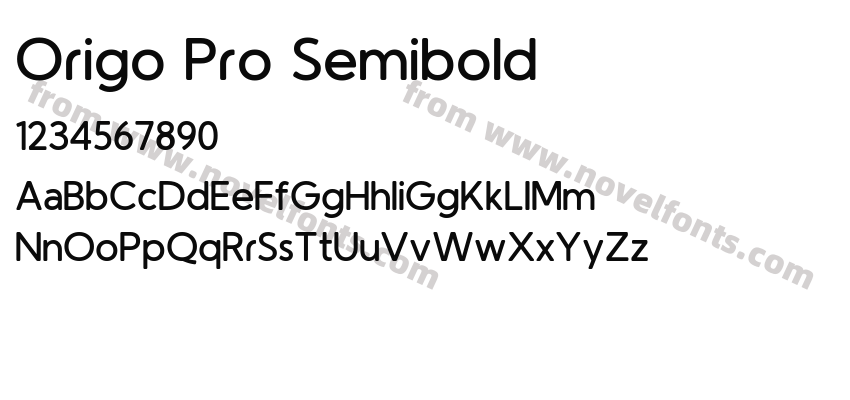 Origo Pro SemiboldPreview