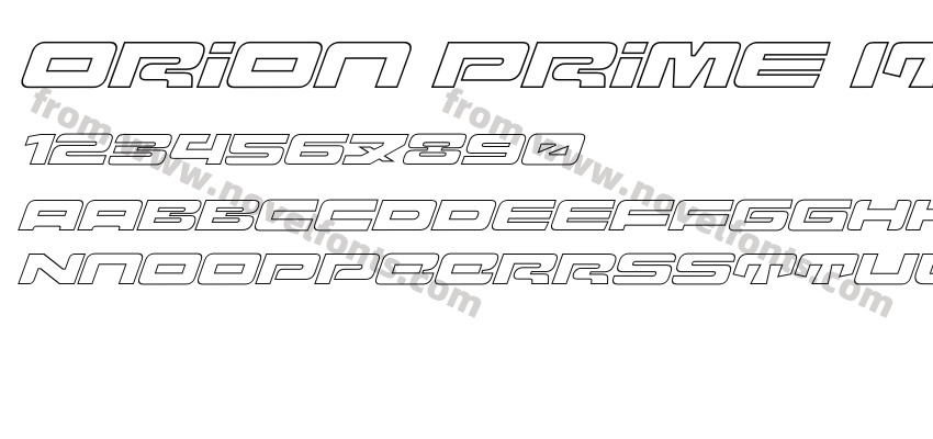 Orion Prime Italic InlinePreview