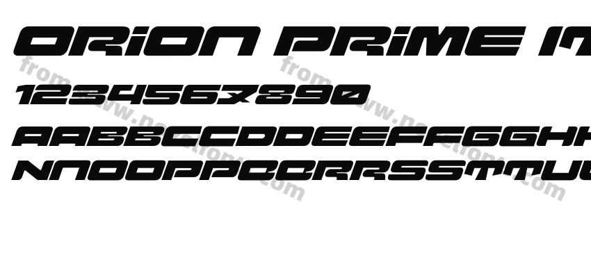 Orion Prime ItalicPreview