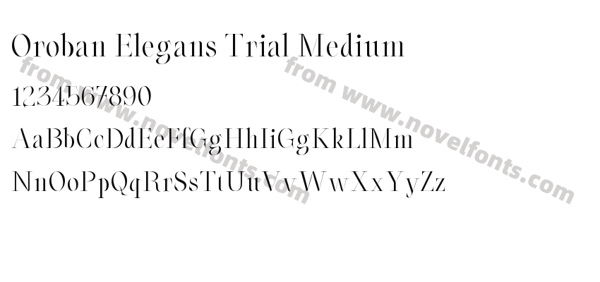 Oroban Elegans Trial MediumPreview