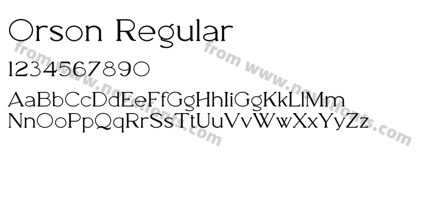 Orson RegularPreview