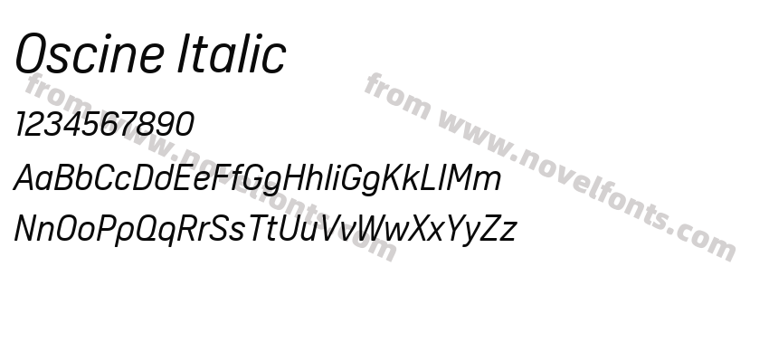 Oscine ItalicPreview
