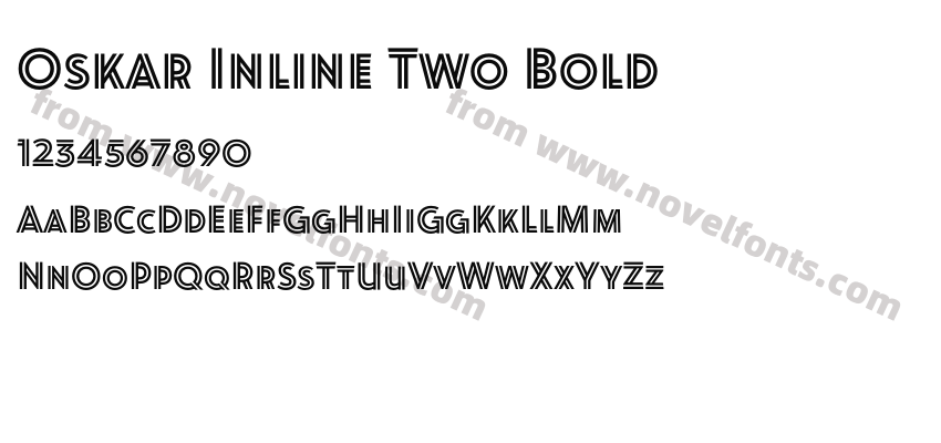 Oskar Inline Two BoldPreview