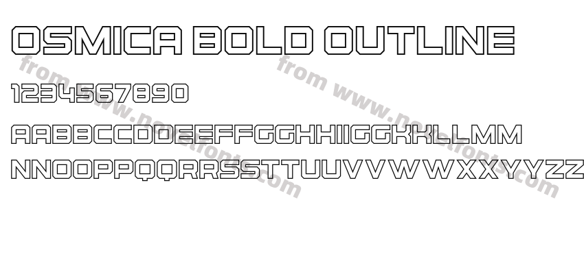 Osmica Bold OutlinePreview