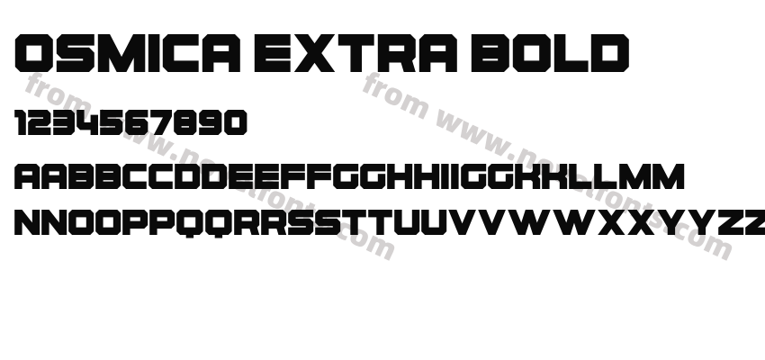 Osmica Extra BoldPreview