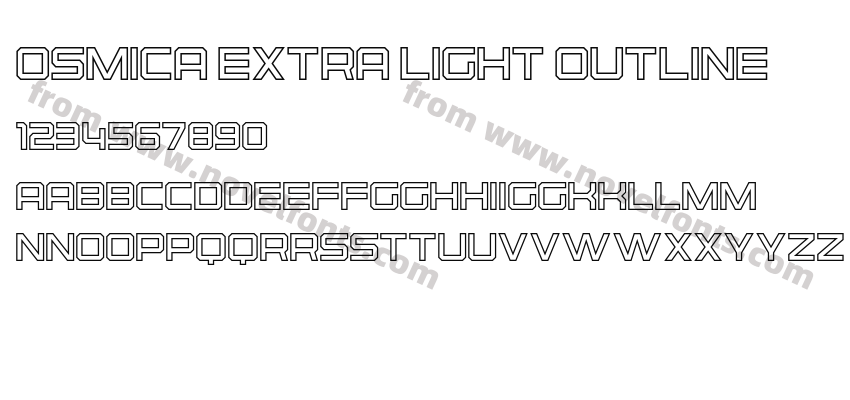 Osmica Extra Light OutlinePreview